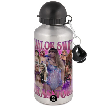 Taylor Swift, Metallic water jug, Silver, aluminum 500ml