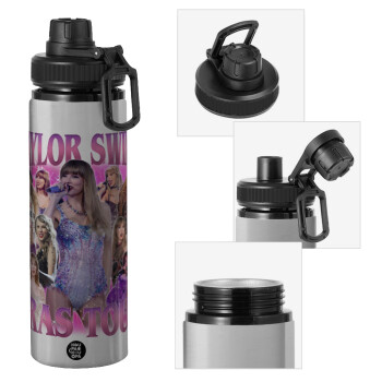 Taylor Swift, Metallic water bottle with safety cap, 850ml aluminum