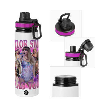 Taylor Swift, Metallic water bottle with safety lid, 850ml aluminum