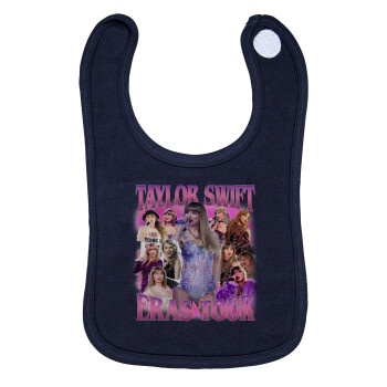 Taylor Swift, Σαλιάρα με Σκρατς 100% Organic Cotton Μπλε (0-18 months)