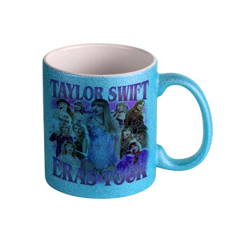 Taylor Swift, Κούπα Σιέλ Glitter που γυαλίζει, κεραμική, 330ml