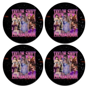 Taylor Swift, SET of 4 round wooden coasters (9cm)