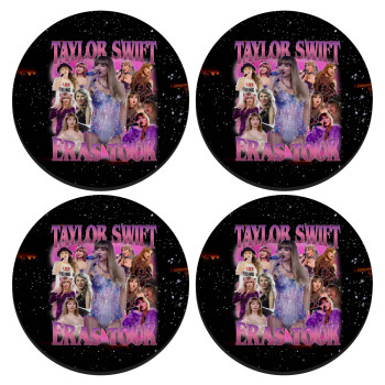 Taylor Swift, ΣΕΤ 4 Σουβέρ ξύλινα στρογγυλά (9cm)