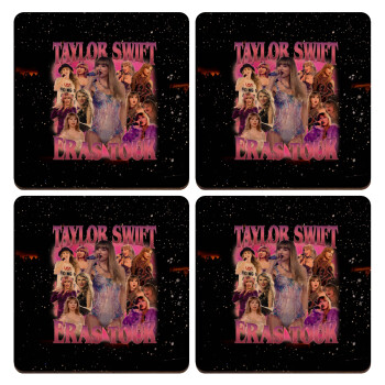 Taylor Swift, ΣΕΤ x4 Σουβέρ ξύλινα τετράγωνα plywood (9cm)