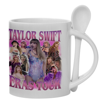 Taylor Swift, Κούπα, κεραμική με κουταλάκι, 330ml (1 τεμάχιο)