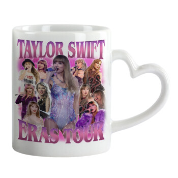 Taylor Swift, Mug heart handle, ceramic, 330ml