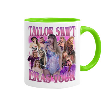 Taylor Swift, Mug colored light green, ceramic, 330ml