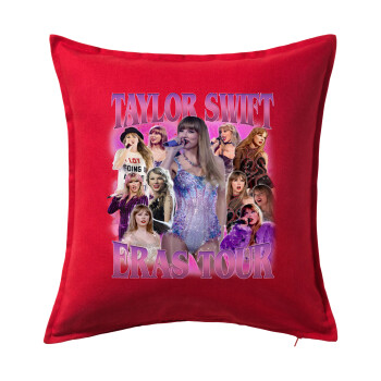 Taylor Swift, Sofa cushion RED 50x50cm includes filling