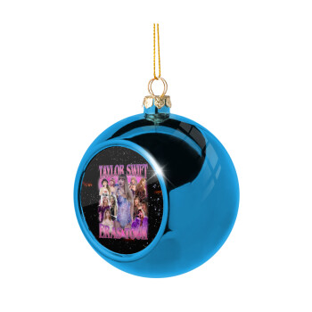 Taylor Swift, Χριστουγεννιάτικη μπάλα δένδρου Μπλε 8cm