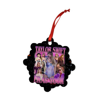 Taylor Swift, Christmas ornament snowflake wooden 7.5cm