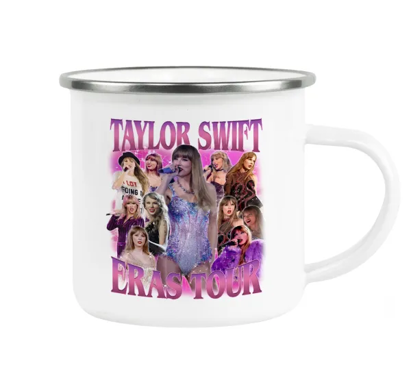 Taylor Swift — Metallic enamel cup white 360ml