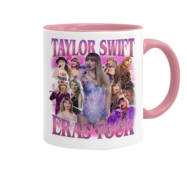 Taylor Swift — Κούπα χρωματιστή ροζ, κεραμική, 330ml