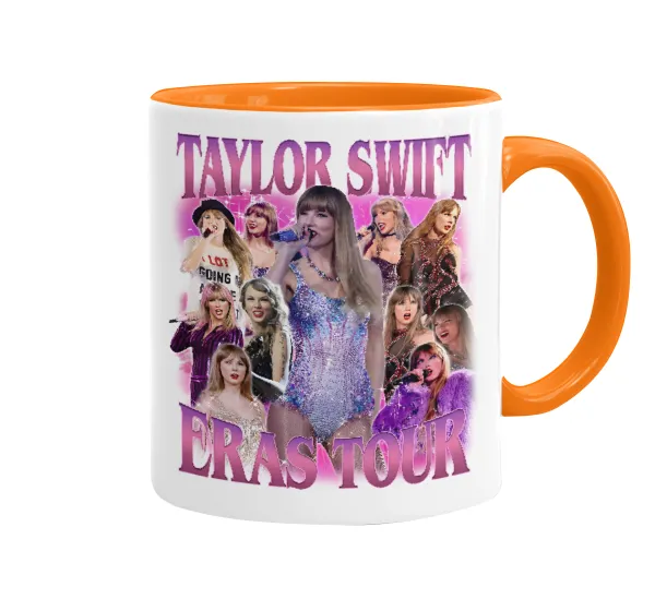 Taylor Swift — Κούπα χρωματιστή πορτοκαλί, κεραμική, 330ml
