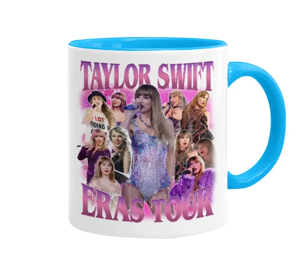 Taylor Swift — Κούπα χρωματιστή γαλάζια, κεραμική, 330ml
