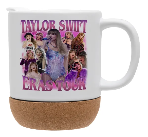 Taylor Swift — Κούπα, κεραμική με βάση φελού και καπάκι (ΜΑΤ), 330ml