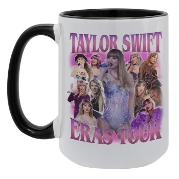 Taylor Swift, Κούπα Mega 15oz, κεραμική Μαύρη, 450ml