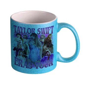 Taylor Swift, Κούπα Σιέλ Glitter που γυαλίζει, κεραμική, 330ml