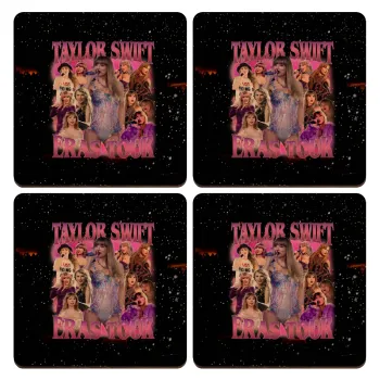 Taylor Swift, ΣΕΤ x4 Σουβέρ ξύλινα τετράγωνα plywood (9cm)