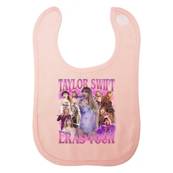 Taylor Swift, Σαλιάρα με Σκρατς ΡΟΖ 100% Organic Cotton (0-18 months)