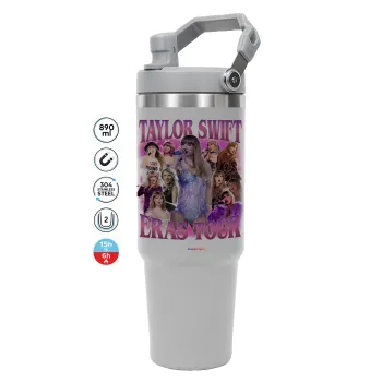 Taylor Swift, GREY color, 890ml (30oz) stainless Steel Tumbler with Handle