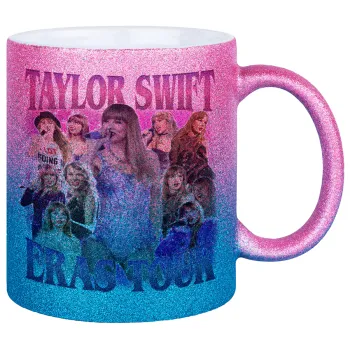 Taylor Swift, Κούπα Χρυσή/Μπλε Glitter, κεραμική, 330ml