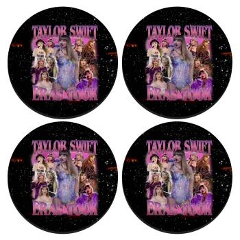 Taylor Swift, ΣΕΤ 4 Σουβέρ ξύλινα στρογγυλά (9cm)
