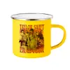 Yellow Enamel Metallic Cup 360ml