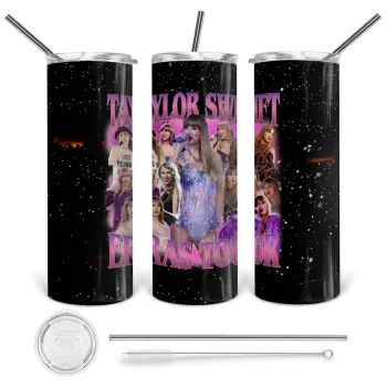 Taylor Swift, Tumbler stainless steel 600ml, with metal straw & cleaning brush