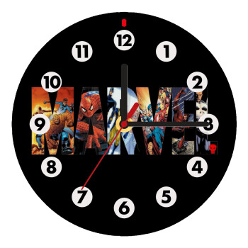 MARVEL Black, Wooden wall clock (20cm)