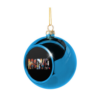 MARVEL Black, Χριστουγεννιάτικη μπάλα δένδρου Μπλε 8cm