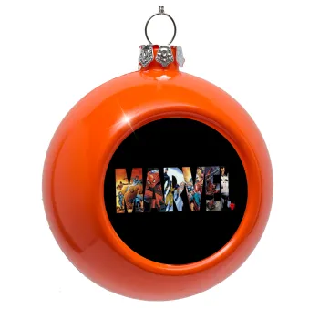 MARVEL Black, Orange Christmas tree ornament bauble 8cm
