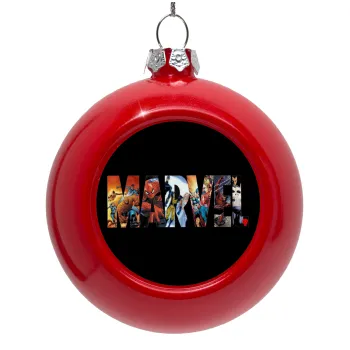 MARVEL Black, Red Christmas tree ornament bauble 8cm