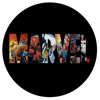 MARVEL Black, Mousepad Στρογγυλό 20cm