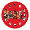 MARVEL Red, Wooden wall clock (20cm)