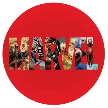 MARVEL Red, Mousepad Στρογγυλό 20cm