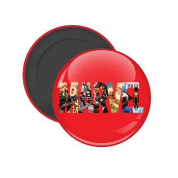 MARVEL Red, Μαγνητάκι ψυγείου στρογγυλό διάστασης 5cm