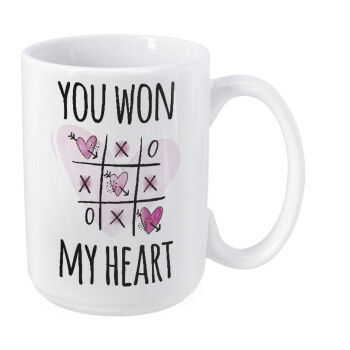You won my heart, Κούπα Mega, κεραμική, 450ml
