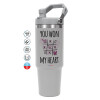 GREY color, 890ml (30oz) stainless Steel Tumbler with Handle