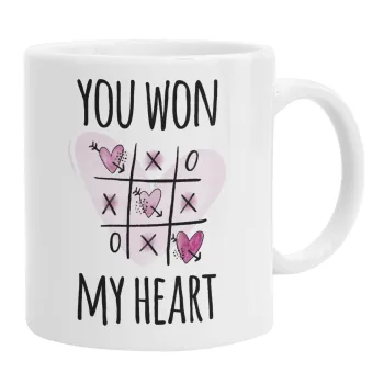 You won my heart, Κούπα, κεραμική, 330ml