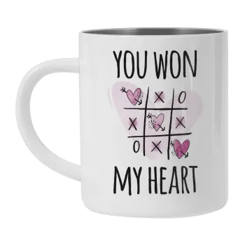 You won my heart, Κούπα Ανοξείδωτη διπλού τοιχώματος 300ml