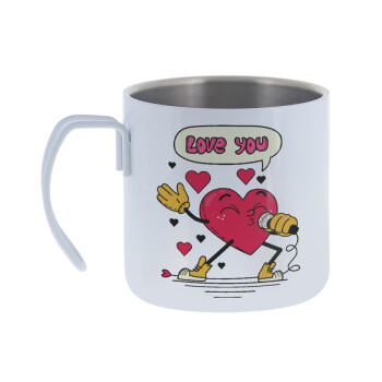 LOVE YOU SINGER!!!, Mug Stainless steel double wall 400ml