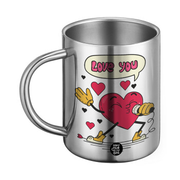 LOVE YOU SINGER!!!, BIG Mug Stainless steel double wall (450ml)