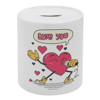 LOVE YOU SINGER!!!, Κουμπαράς πορσελάνης με τάπα