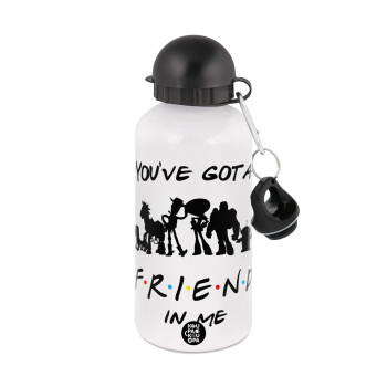 You've Got a Friend in Me, Metal water bottle, White, aluminum 500ml