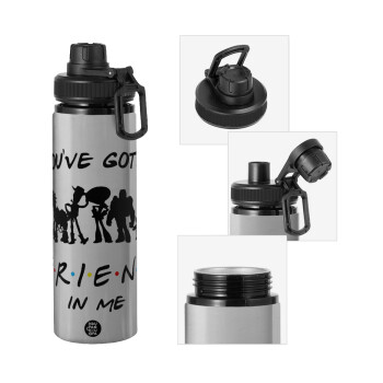 You've Got a Friend in Me, Metallic water bottle with safety cap, 850ml aluminum
