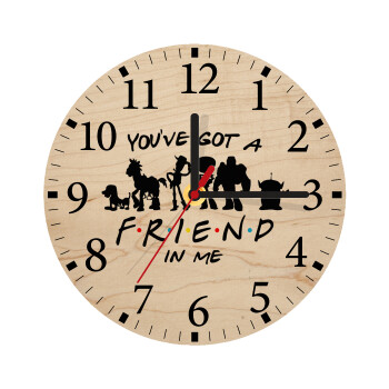 You've Got a Friend in Me, Ρολόι τοίχου ξύλινο plywood (20cm)