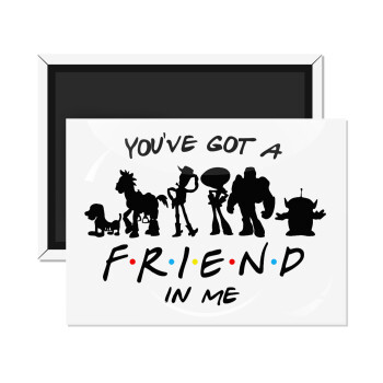 You've Got a Friend in Me, Ορθογώνιο μαγνητάκι ψυγείου διάστασης 9x6cm