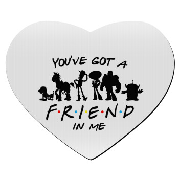 You've Got a Friend in Me, Mousepad καρδιά 23x20cm