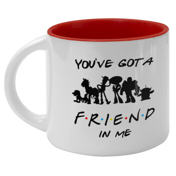You've Got a Friend in Me, Κούπα κεραμική 400ml Λευκή/Κόκκινη
