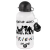 Metal water bottle, White, aluminum 500ml